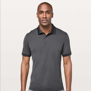 NWT Lululemon Tech Pique Polo in Obsidian, M
